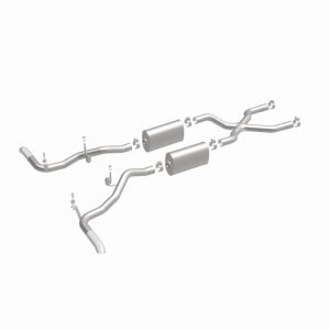 Ford Bronco Classic Catback Exhaust - Rear - Magnaflow - Street Series - Polished - 4.7L - `66-`67
