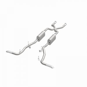 Ford Bronco Classic Catback Exhaust - Rear - Magnaflow - Street Series - Polished - 4.7L - `66-`67