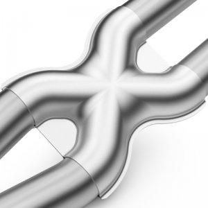 Ford Bronco Classic Catback Exhaust - Rear - Magnaflow - Street Series - Polished - 4.7L - `66-`67