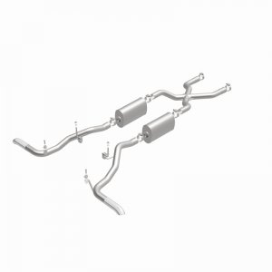 Ford Bronco Classic Catback Exhaust - Rear - Magnaflow - Street Series - Polished - 4.7L - `66-`67