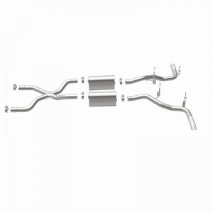 Ford Bronco Classic Catback Exhaust - Rear - Magnaflow - Street Series - Polished - 4.7L - `66-`67