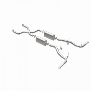 Ford Bronco Classic Catback Exhaust - Rear - Magnaflow - Street Series - Polished - 4.7L - `66-`67