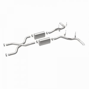 Ford Bronco Classic Catback Exhaust - Rear - Magnaflow - Street Series - Polished - 4.7L - `66-`67