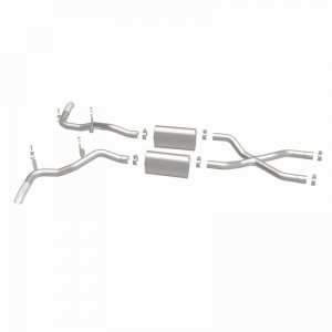 Ford Bronco Classic Catback Exhaust - Rear - Magnaflow - Street Series - Polished - 4.7L - `66-`67
