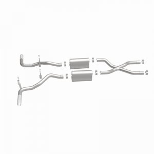 Ford Bronco Classic Catback Exhaust - Rear - Magnaflow - Street Series - Polished - 4.7L - `66-`67