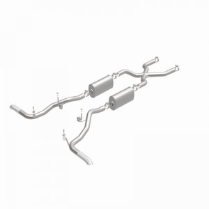 Ford Bronco Classic Catback Exhaust - Rear - Magnaflow - Street Series - Polished - 4.7L - `66-`67
