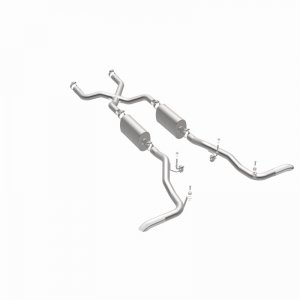 Ford Bronco Classic Catback Exhaust - Rear - Magnaflow - Street Series - Polished - 4.7L - `66-`67