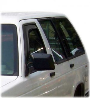 Ford Bronco Classic Ventvisor In-Channel Window Deflectors - Front - AVS - Smoke - `80-`96
