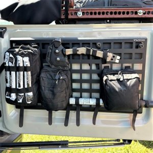 Ford Bronco Molle Panels - Tailgate - Putco - Black - `21-`22