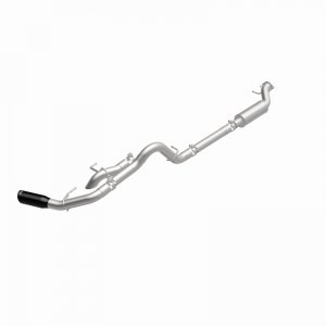 Ford Bronco Cat-Back Exhaust System - Driver Side Rear - Magnaflow - Rock Crawler Series - Black Chrome - 2.7L/2.3L - `21-`24