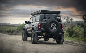 Ford Bronco Cat-Back Exhaust System - Driver Side Rear - Magnaflow - Rock Crawler Series - Black Chrome - 2.7L/2.3L - `21-`24