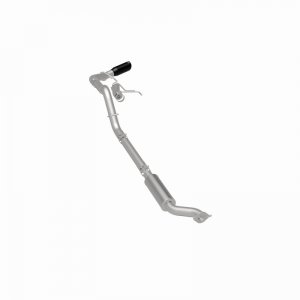 Ford Bronco Cat-Back Exhaust System - Driver Side Rear - Magnaflow - Rock Crawler Series - Black Chrome - 2.7L/2.3L - `21-`24