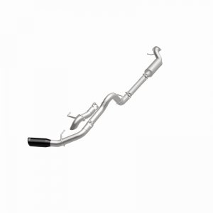 Ford Bronco Cat-Back Exhaust System - Driver Side Rear - Magnaflow - Rock Crawler Series - Black Chrome - 2.7L/2.3L - `21-`24