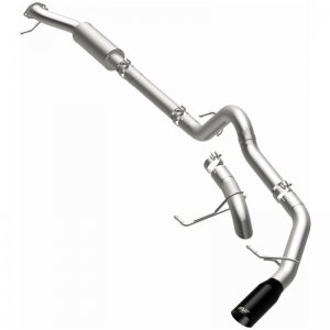 Ford Bronco Cat-Back Exhaust System - Driver Side Rear - Magnaflow - Rock Crawler Series - Black Chrome - 2.7L/2.3L - `21-`24