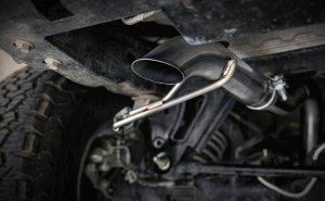 Ford Bronco Cat-Back Exhaust System - Driver Side Rear - Magnaflow - Rock Crawler Series - Black Chrome - 2.7L/2.3L - `21-`24
