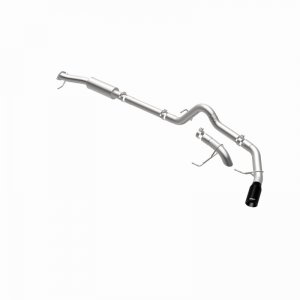 Ford Bronco Cat-Back Exhaust System - Driver Side Rear - Magnaflow - Rock Crawler Series - Black Chrome - 2.7L/2.3L - `21-`24