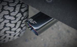 Ford Bronco Cat-Back Exhaust System - Driver Side Rear - Magnaflow - Rock Crawler Series - Black Chrome - 2.7L/2.3L - `21-`24