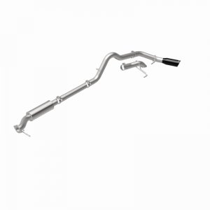 Ford Bronco Cat-Back Exhaust System - Driver Side Rear - Magnaflow - Rock Crawler Series - Black Chrome - 2.7L/2.3L - `21-`24