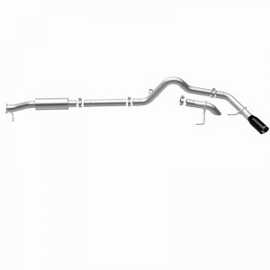 Ford Bronco Cat-Back Exhaust System - Driver Side Rear - Magnaflow - Rock Crawler Series - Black Chrome - 2.7L/2.3L - `21-`24
