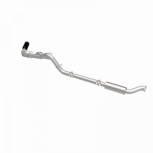Ford Bronco Cat-Back Exhaust System - Driver Side Rear - Magnaflow - Rock Crawler Series - Black Chrome - 2.7L/2.3L - `21-`24