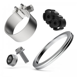 Ford Bronco Cat-Back Exhaust System - Driver Side Rear - Magnaflow - Rock Crawler Series - Black Chrome - 2.7L/2.3L - `21-`24