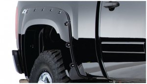 Ford Bronco Classic Fender Flares - Rear - Bushwacker - Cutout Style - Black - `78-`79