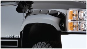 Ford Bronco Classic Fender Flares - Front - Bushwacker - Cutout Style - Black - `87-`91