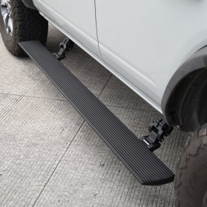 Ford Bronco Running Board Kit - Go Rhino - VoltStep Electric (No Drill) - Textured Black - `21-`24