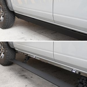 Ford Bronco Running Boards - Go Rhino - RealTruck VoltStep Electric - Textured Black - 0