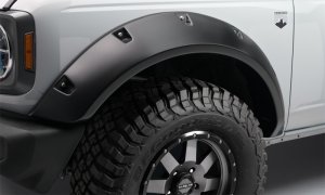Ford Bronco Pocket Style Flares - Front + Rear - Bushwacker - Black - 2021