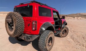 Ford Bronco Pocket Style Fender Flares - Bushwacker - Smooth - Black - `21-`22