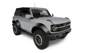 Ford Bronco Fender Flares - Bushwacker - Extend-A-Fender - Black - `21-`22