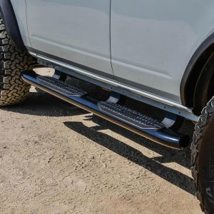 Ford Bronco Nerf Step Bars - Westin - PRO TRAXX 5 Oval - Textured Black - `21-`22