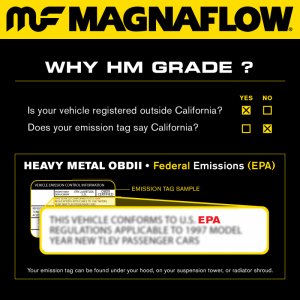 Ford Bronco Classic Converter Direct Fit - Magnaflow - HM Grade - 5.8L - `94-`96