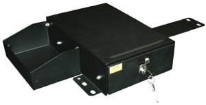 Ford Bronco Classic Underseat Drawer - Front Passenger Side - Tuffy Products - Standard Key - Black - `66-`77