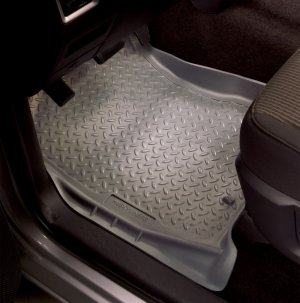 Ford Bronco Classic Floor Liners - Front - Husky Liners - Classic Style - Black - `80-`96