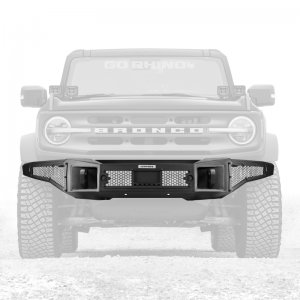 Ford Bronco Bumper - Front - Go Rhino - Rockline Full Width - Black - `21-`24