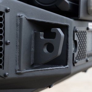 Ford Bronco Bumper - Front - Go Rhino - Rockline Full Width - Black - `21-`24