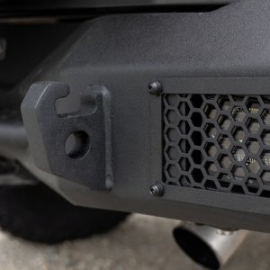 Ford Bronco Rockline Rear Full Width Bumper - Rear - Go Rhino - Rockline - Textured Black - `21-`24