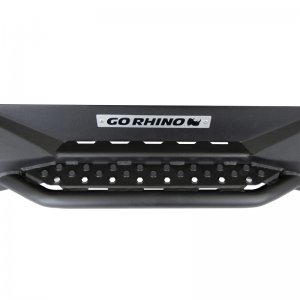 Ford Bronco Rockline Rear Full Width Bumper - Rear - Go Rhino - Rockline - Textured Black - `21-`24