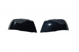 Ford Bronco Classic Headlight Covers - AVS - Black - `87-`91