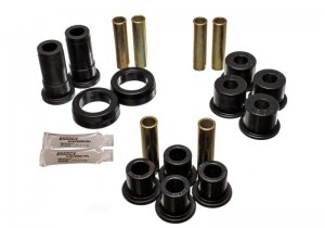 Ford Bronco Classic Leaf Spring Bushing Set - Rear - Energy Suspension - Performance - Black - `91-`94