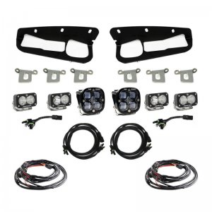 Ford Bronco Fog Light Pocket Kit - Baja Designs - SAE - Clear - 2021
