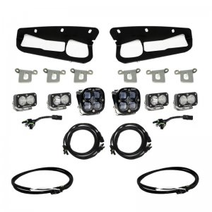 Ford Bronco Fog Light Pocket Kit - Baja Designs - SAE - Clear - 2021