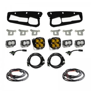 Ford Bronco Fog Light Pocket Kit - Baja Designs - Amber - 2021