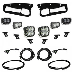 Ford Bronco Fog Pkt Light Kit - Baja Designs - S2 SAE Sportsmen - Clear - `21-`22