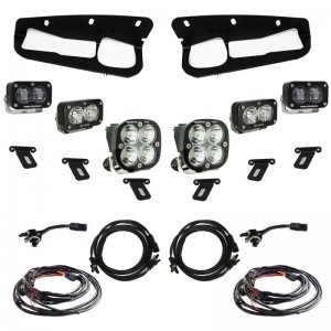 Ford Bronco Fog Pocket Light Kit - Baja Designs - S2 SAE Pro - Clear - `21-`22