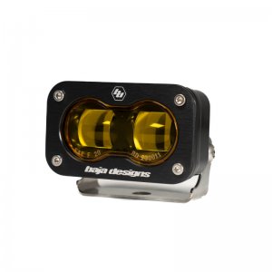 Ford Bronco S2 SAE Sportsmen Fog Pkt Light Kit - Baja Designs - w/Steel Bumper w/Upfitter - Amber - `21-`22