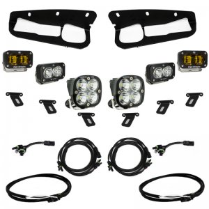 Ford Bronco Fog Pocket Light Kit - Baja Designs - SAE Pro S2 - Amber - `21-`22