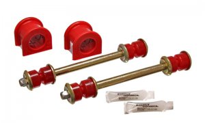 Ford Bronco Classic Sway Bar Bushing Set - Front - Energy Suspension - Performance - Red - `98-`01